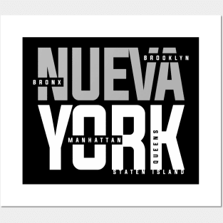 Nueva York Text Posters and Art